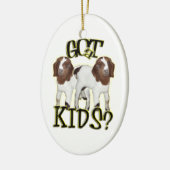 GOT KINDER? CHRISTMAS ORNAMENT - GOAT BABIES BOER (Links)