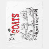 GOT | Kopen me geiten Vertel me dat ik ben GetYer Fleece Deken (Voorkant)