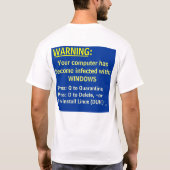 GOT LINUX? BSOD op BACK T-shirt (Achterkant)