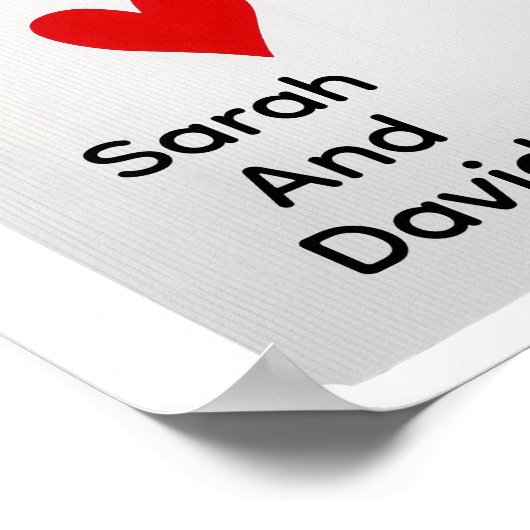 Got lucky in love  - personalize poster (Hoek)