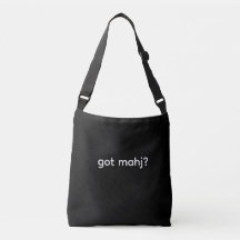 got mahj? Mahjongg Crossbody Tote