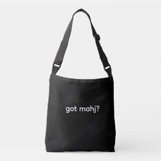 got mahj? Mahjongg Crossbody Tote Tas