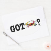 Got Maryland Crabs Decal (set van 4) Ovale Sticker (Envelop)