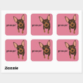 Got Min Pin Miniatuur Pinscher (Chocolade) Sticker (Vel)