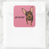Got Min Pin Miniatuur Pinscher (Chocolade) Sticker (Tas)