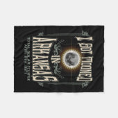 Got Mooned In Arkansas Totale Zonsverduistering 20 Fleece Deken (Voorkant (Horizontaal))