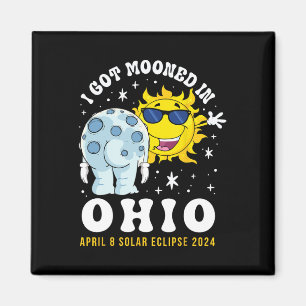 Got Mooned In Ohio Totale Zonsverduistering 2024 Magneet