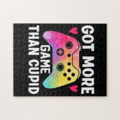 Got More Game Than Cupid Valentijnsdag Videogame Legpuzzel (Horizontaal)