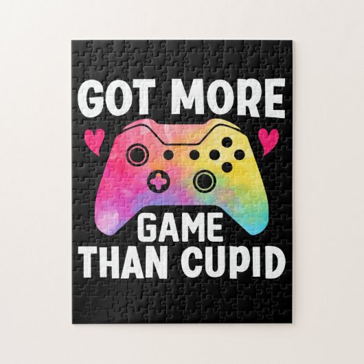 Got More Game Than Cupid Valentijnsdag Videogame Legpuzzel (Verticaal)