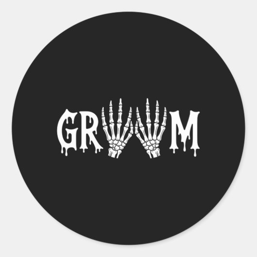 Got One Bruid Bruidegom Trouwen Verloving Funny Ko Ronde Sticker (Voorkant)