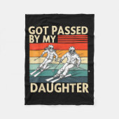 Got Ped By My Daughter Funny Ski Fleece Deken (Voorkant)