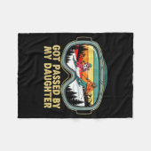 Got Ped By My Daughter Funny Ski Goggles Mountain Fleece Deken (Voorkant (Horizontaal))