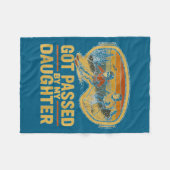 Got Ped By My Daughter Funny Ski Goggles Mountain Fleece Deken (Voorkant (Horizontaal))