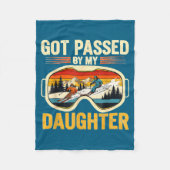 Got Ped By My Daughter Funny Ski Goggles Mountain  Fleece Deken (Voorkant)
