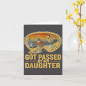 Got Ped By My Daughter Funny Ski Goggles Mountain  Kaart (Gele Bloem)