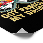 Got Ped By My Daughter Funny Ski Goggles Mountain  Poster (Hoek)