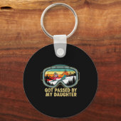 Got Ped By My Daughter Funny Ski Goggles Mountain  Sleutelhanger (Voorkant)