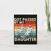 Got Ped By My Daughter Funny Ski  Kaart (Voorkant)