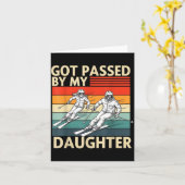 Got Ped By My Daughter Funny Ski Kaart (Gele Bloem)