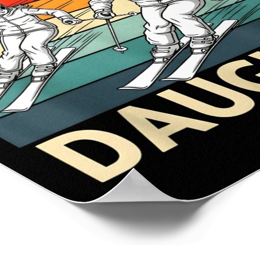 Got Ped By My Daughter Funny Ski Poster (Hoek)