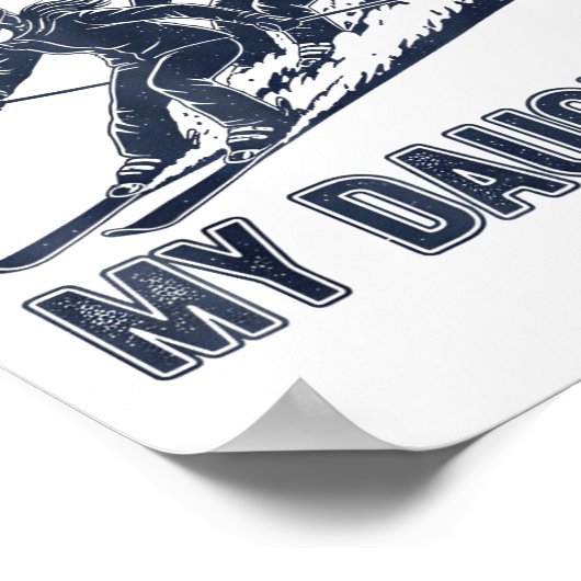 Got Ped By My Daughter Funny Ski  Poster (Hoek)