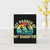 Got Ped By My Daughter Funny Ski Skiing Winter Mou Kaart (Gele Bloem)