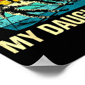 Got Ped By My Daughter Funny Ski Skiing Winter Mou Poster (Hoek)