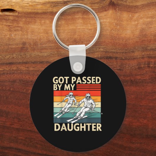 Got Ped By My Daughter Funny Ski  Sleutelhanger (Voorkant)