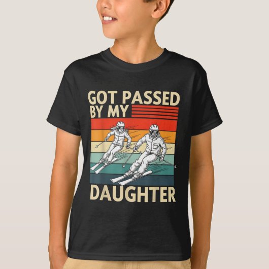Got Ped By My Daughter Funny Ski  T-shirt (Voorkant)