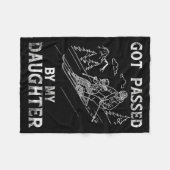 Got Ped By My Daughter Funny Skiing _15  Fleece Deken (Voorkant (Horizontaal))