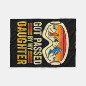 Got Ped By My Daughter Funny Skiing _18  Fleece Deken (Voorkant (Horizontaal))