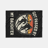 Got Ped By My Daughter Funny Skiing _3  Fleece Deken (Voorkant (Horizontaal))