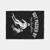 Got Ped By My Daughter Funny Skiing _4  Fleece Deken (Voorkant (Horizontaal))