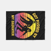 Got Ped By My Daughter Funny Skiing Family  Fleece Deken (Voorkant (Horizontaal))