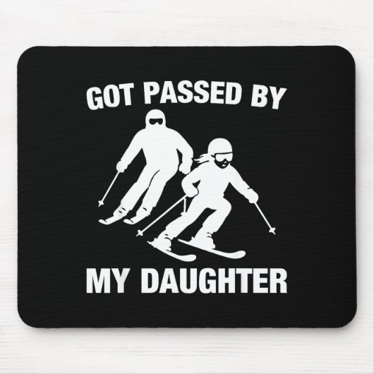 Got Ped By My Daughter Funny Skiing Family Muismat (Voorkant)