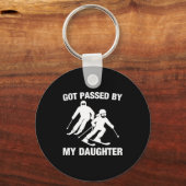 Got Ped By My Daughter Funny Skiing Family  Sleutelhanger (Voorkant)