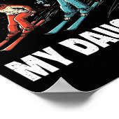 Got Ped By My Daughter Funny Skiing Funny Family D Poster (Hoek)