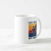 Got Ped By My Daughter Funny Skiing  Koffiemok (Voorkant rechts)