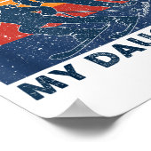 Got Ped By My Daughter Funny Skiing  Poster (Hoek)