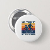 Got Ped By My Daughter Funny Skiing Ronde Button 5,7 Cm (Voorkant /achterkant)
