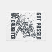 Got Ped By My Daughter Funny Skiing Ski Dad Winter Fleece Deken (Voorkant (Horizontaal))
