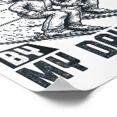 Got Ped By My Daughter Funny Skiing Ski Dad Winter Poster (Hoek)