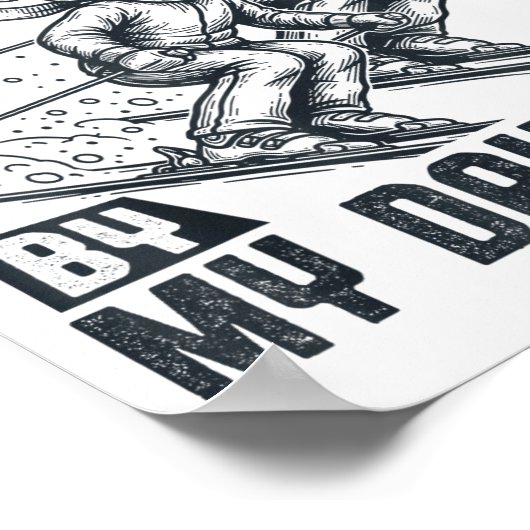 Got Ped By My Daughter Funny Skiing Ski Dad Winter Poster (Hoek)