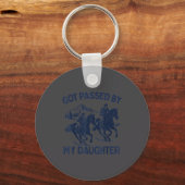 Got Ped By My Daughter Horse Riding Equestrian Dad Sleutelhanger (Voorkant)