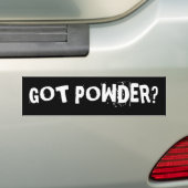 GOT POEDER? BUMPERSTICKER (Op auto)