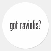 Got Raviolis Ronde Sticker (Voorkant)