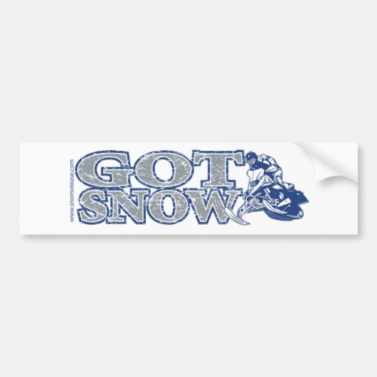 got-Snow-Bumper-Bluegrey Bumpersticker (Voorkant)