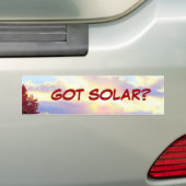 GOT SOLAR? bumpersticker (Op auto)