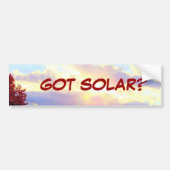 GOT SOLAR? bumpersticker (Voorkant)
