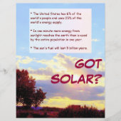 GOT SOLAR? FLYER (Voorkant)